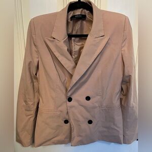 Zara Long Sleeve Dusty Rose Blazer Small